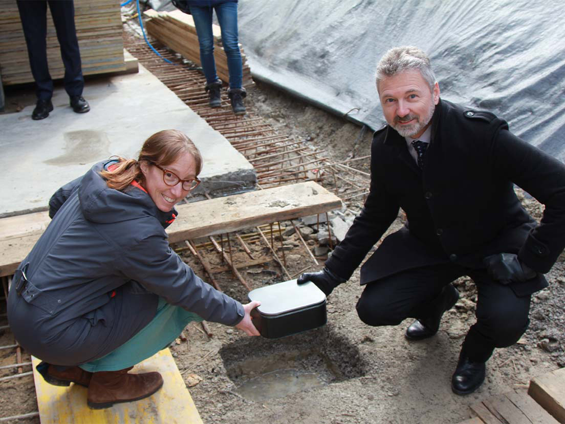 Première pierre pour les Balcons de la Seymaz