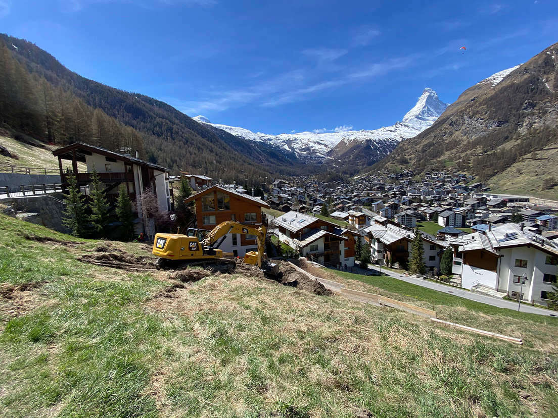 Ouverture de chantier à  Zermatt