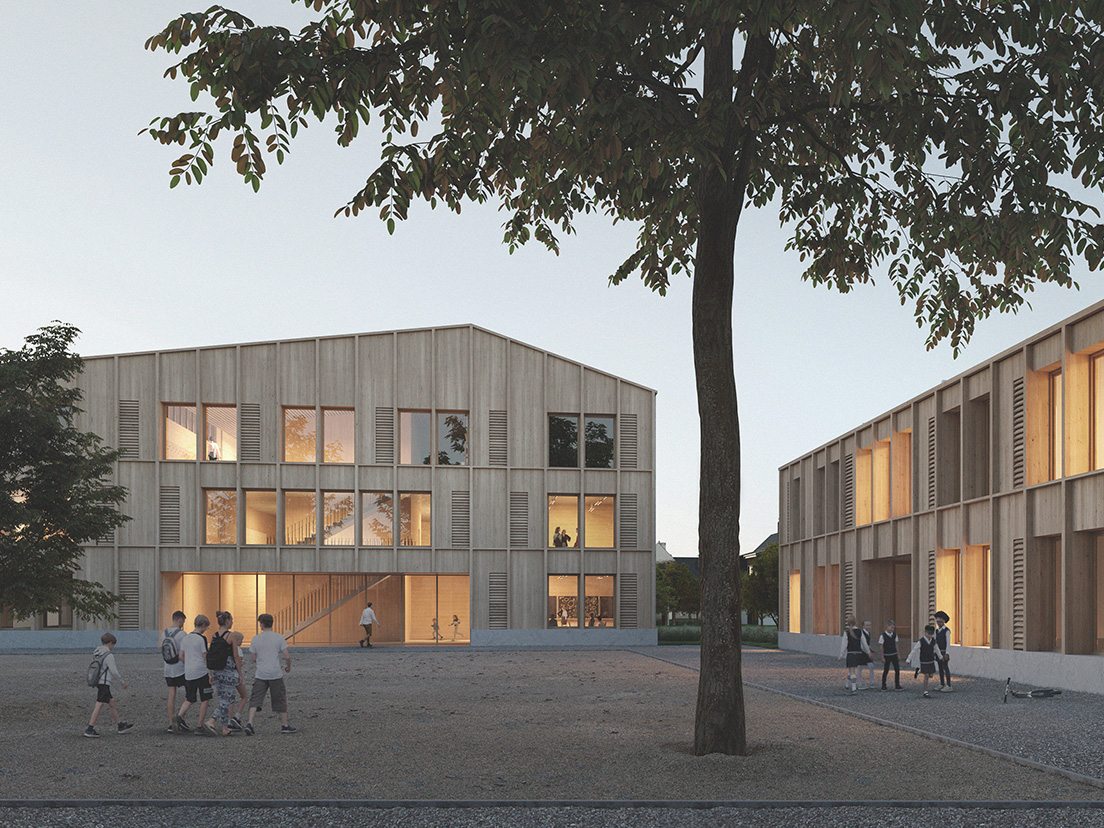Lauréat complexe scolaire Echandens